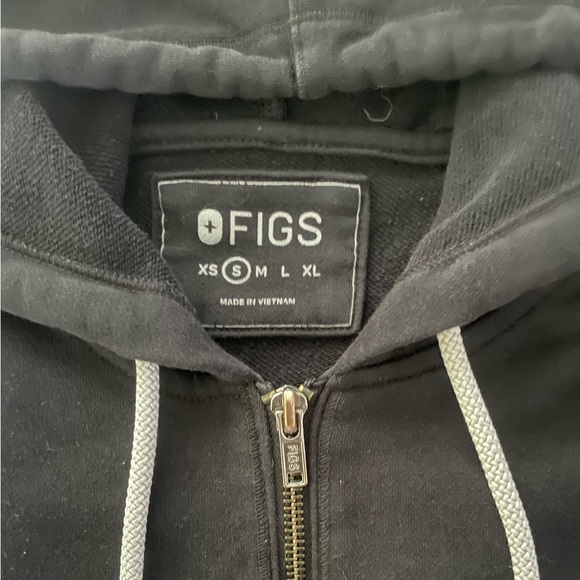 FIGS Essential Cotton Blend FullZip Hoodie Nurse Sweatshirt | Size S | GUC - Picture 3 of 5